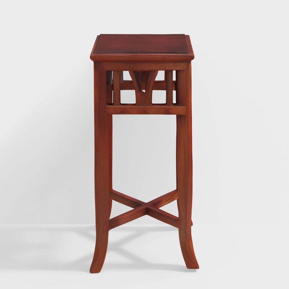 Amro Solid Wood End Table in Walnut Finish