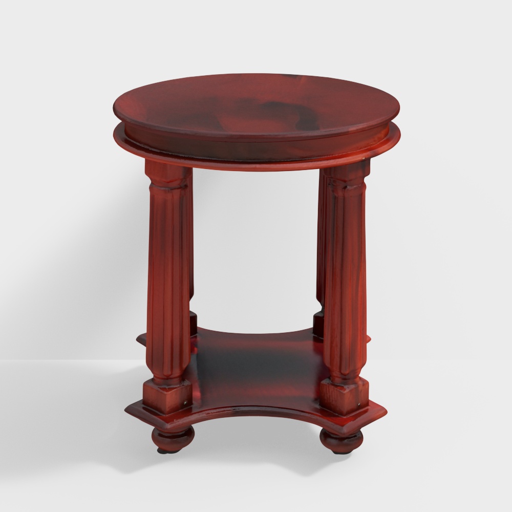 Glenmore Sheesham Wood Side Table in Honey Oak Finish
