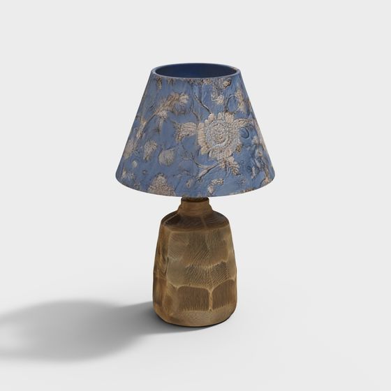 Vintage 3D Model Table Lamp for Cozy Interiors