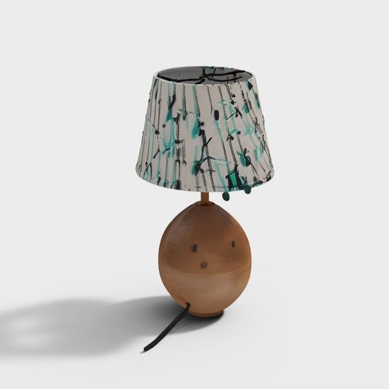 Trendy Ceramic Table Lamp 3D Model for Modern Designs