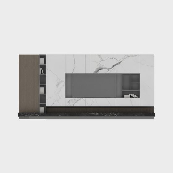 Minimalist Living Room TV Cabinet 3D model