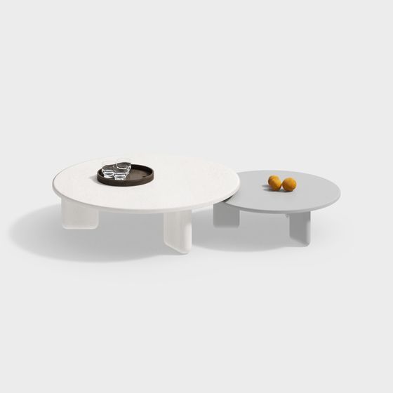 Minimalist Low-Poly Coffee Table 3D model for Modern Spaces