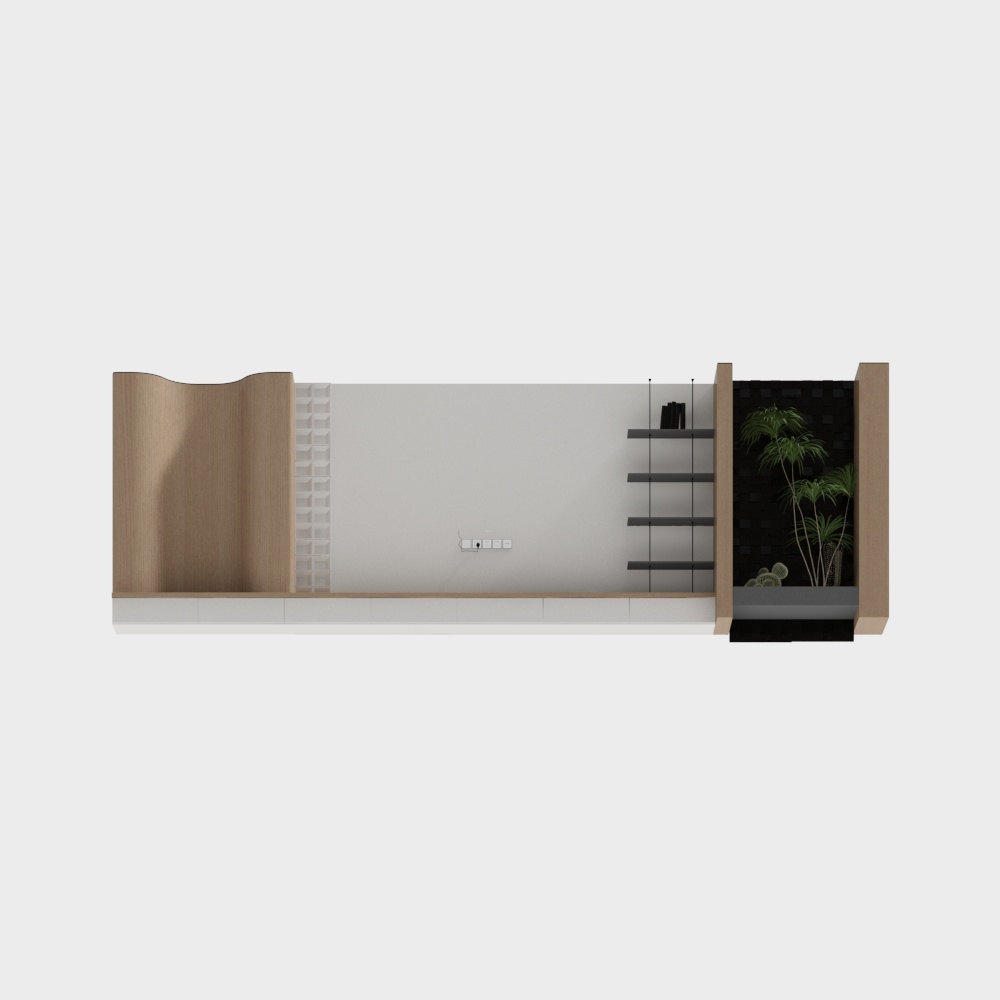 The television background wall