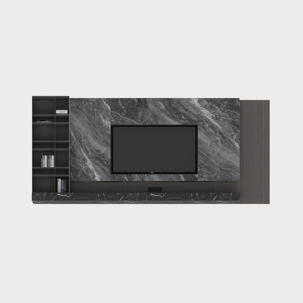 El fondo de la pared de televisión