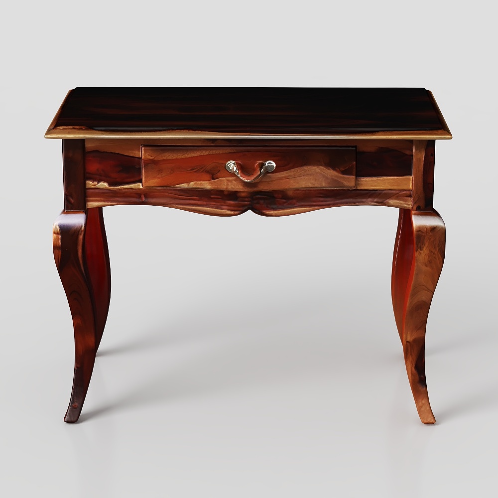 Anne Sheesham Wood Console Table in Rustic Teak Finish