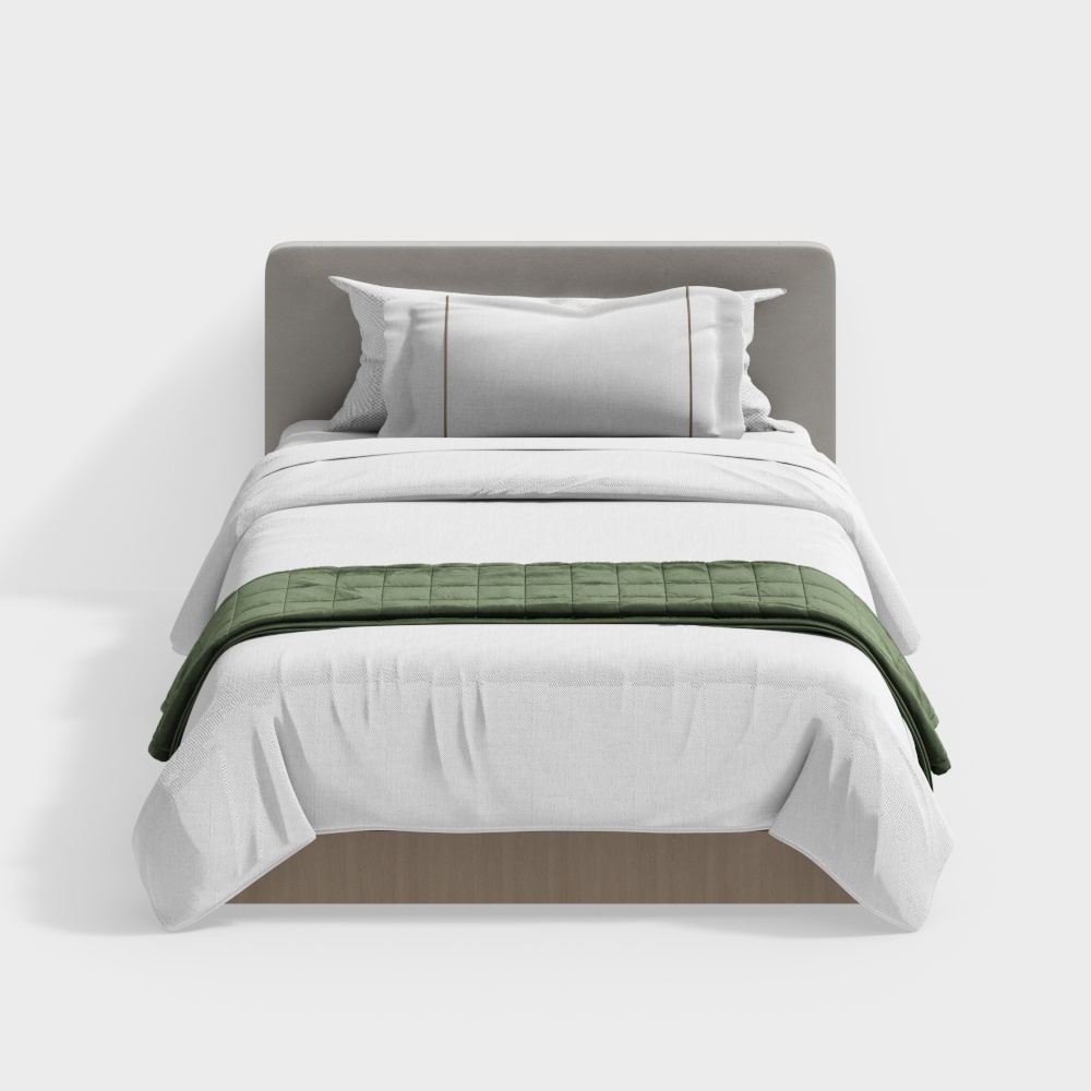 Modernes Hotel-Einzelbett