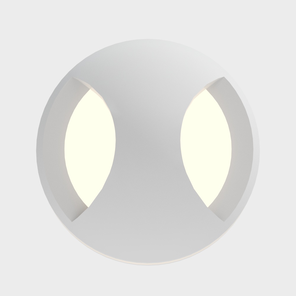 白色圓形感應壁燈