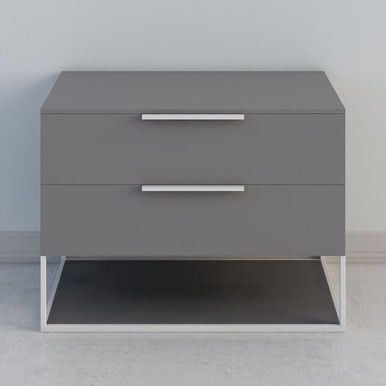 Sleek Modern Nightstand 3D model