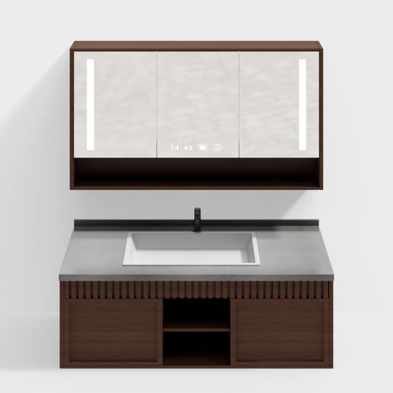 モダンヴィンテージスタイルの洗面台