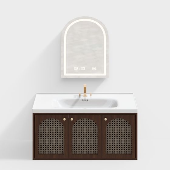 Винтажная тумба для ванной