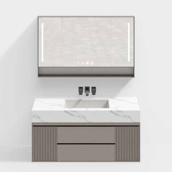 Modern Vintage Bathroom Cabinet