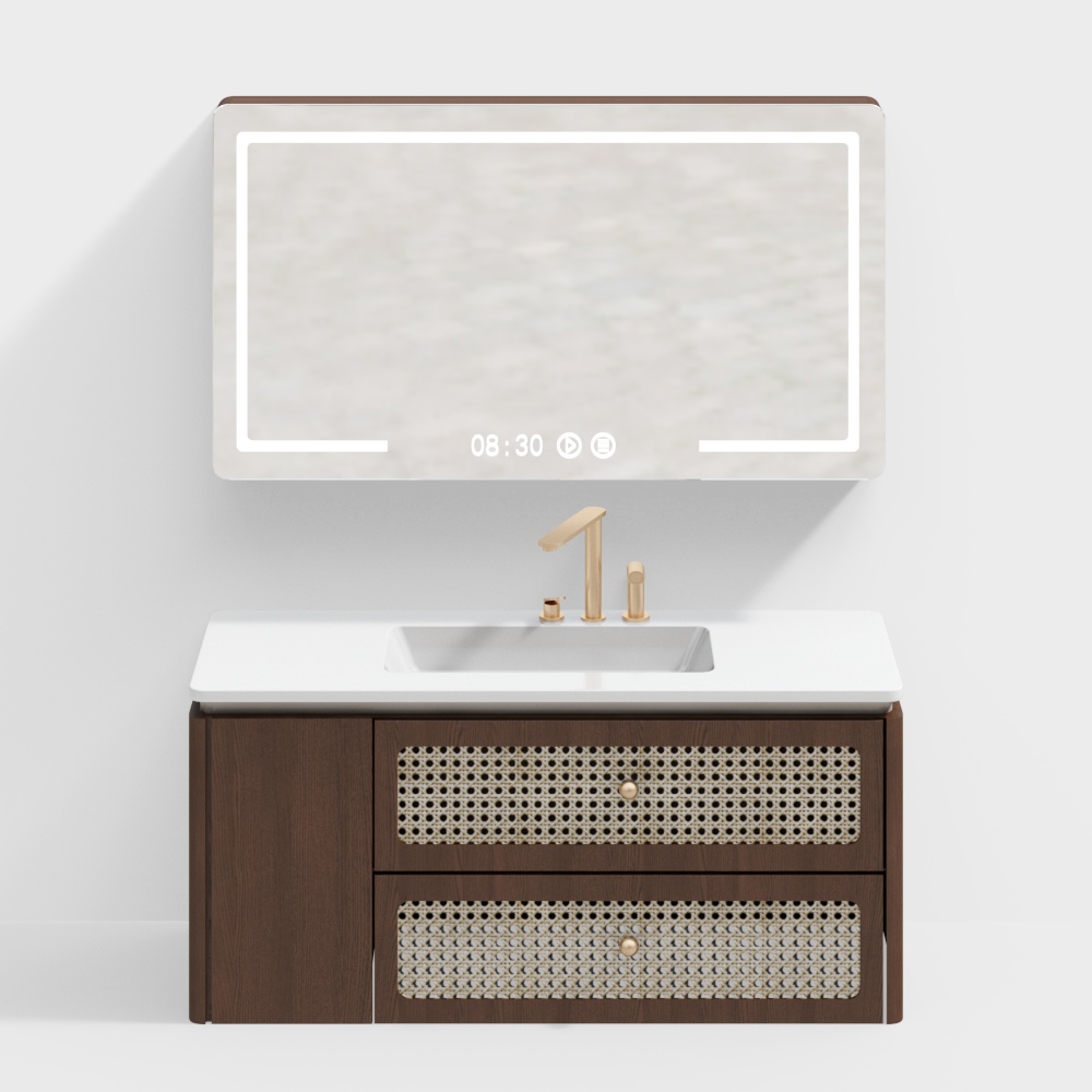 Armadio da Bagno Vintage Wabi-Sabi