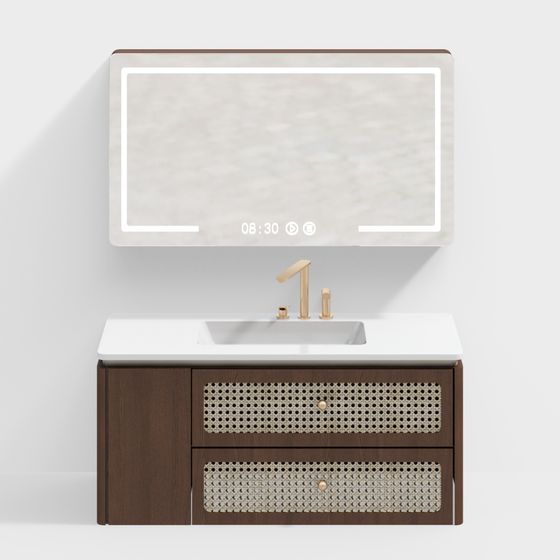 Armadio da Bagno Vintage Wabi-Sabi