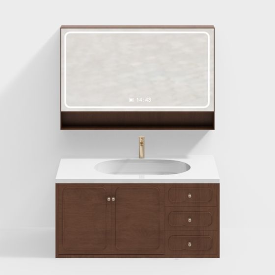 侘寂ヴィンテージバスルームキャビネット