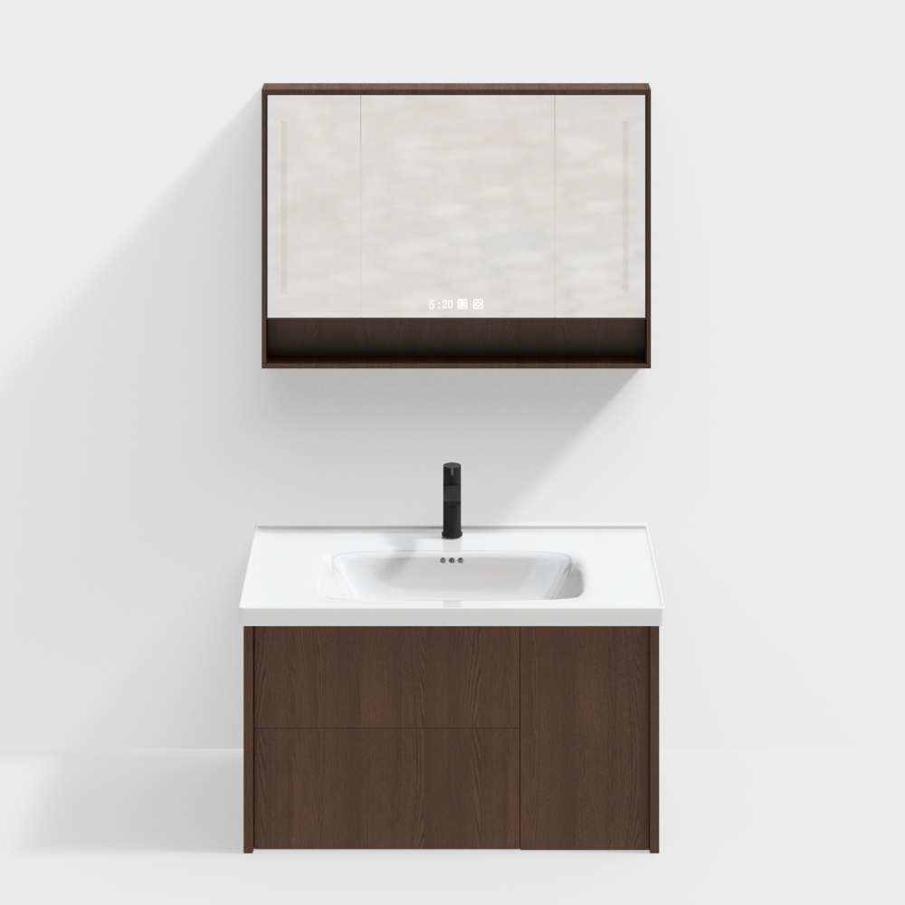 Wabi-Sabi Vintage Badezimmer-Schrank