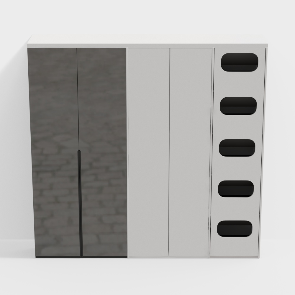 Armario para lavandería de balcón moderno