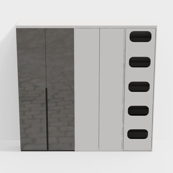 Armario para lavandería de balcón moderno