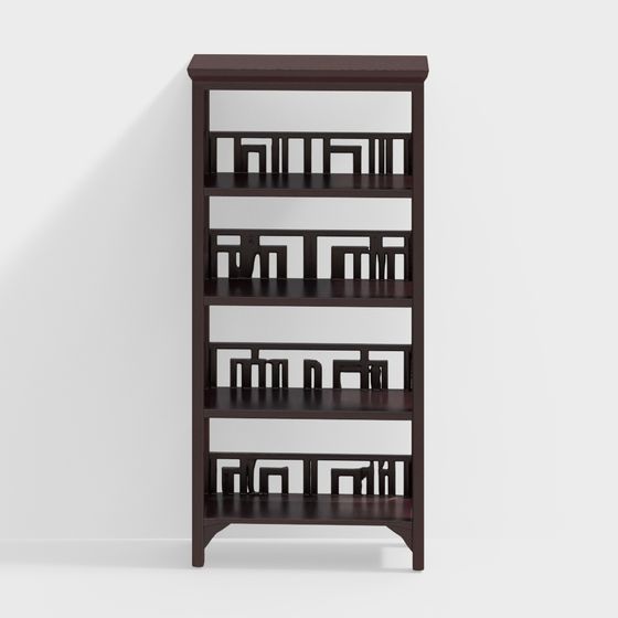 Art Deco Bookshelf 3D model