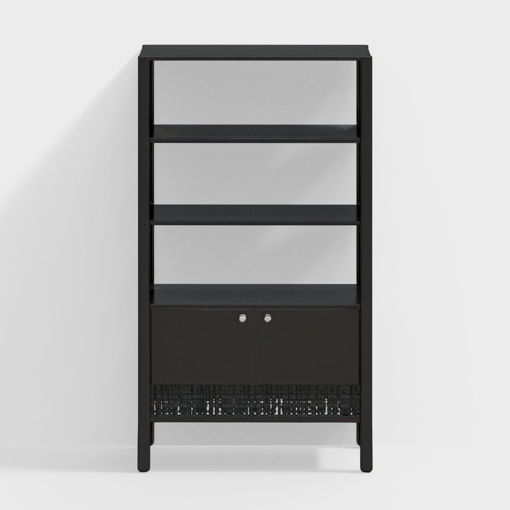 Gaku Solid Wood Bookshelf in Semi Gloss