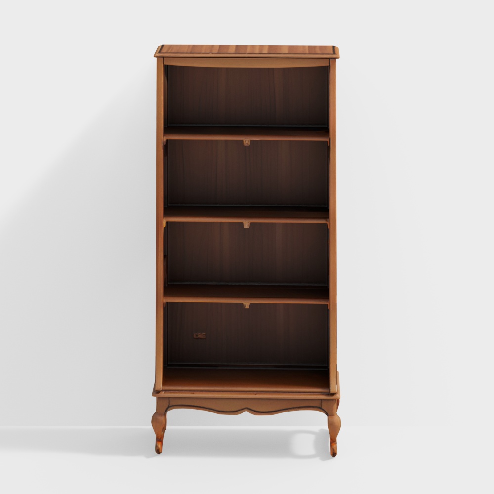 Taahira Teak Wood Bookshelf