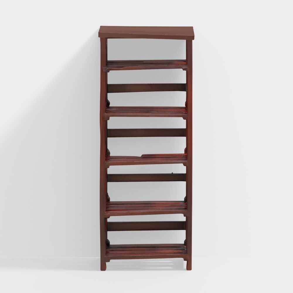 Rhodes Solid Wood Bookshelf in Mahogany