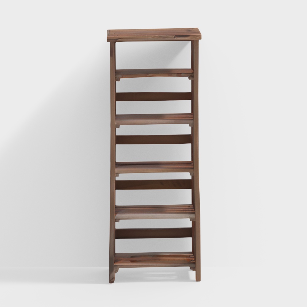Rhodes Solid Wood Bookshelf in Teak