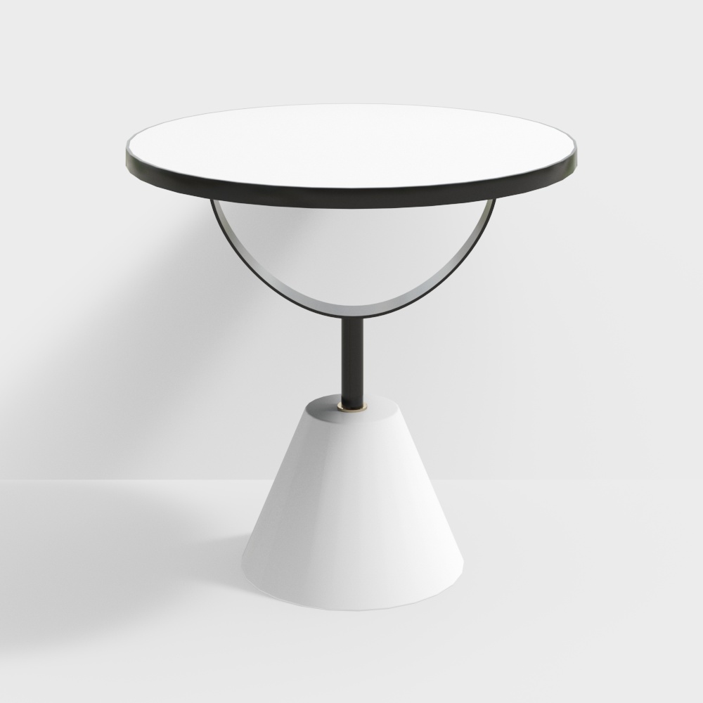 Современный круглый приставной столик