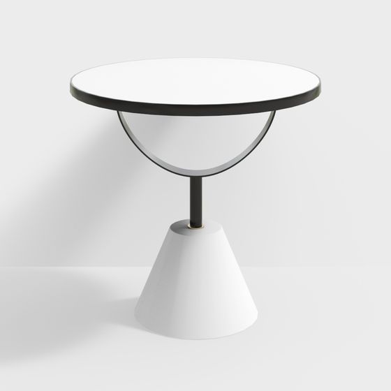 Современный круглый приставной столик