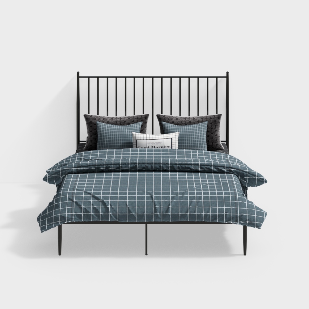 Modern Iron Double Bed