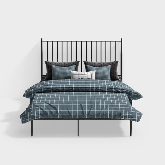 Modern Iron Double Bed