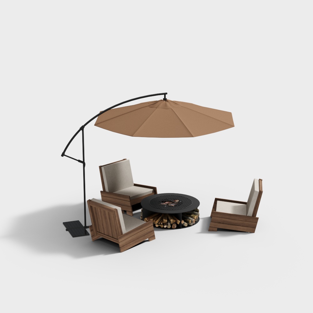 モダン屋外レジャーテーブル＆チェアセット