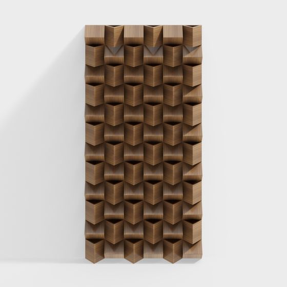 Modernes dreieckiges Wandpaneel