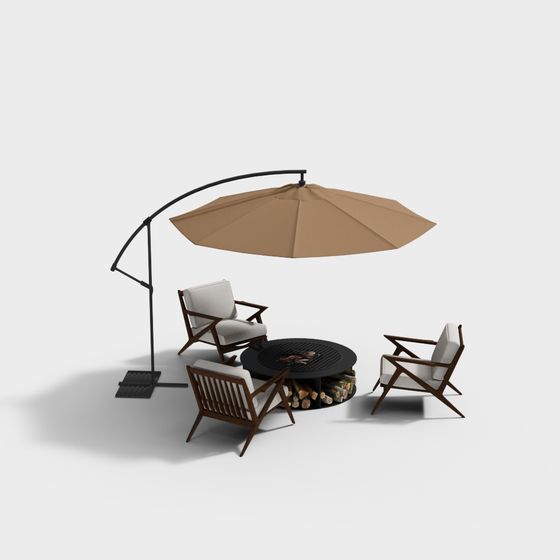 モダンアウトドアレジャーテーブル＆チェアセット