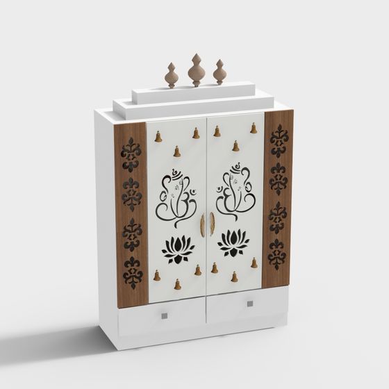 Stylish Indian Wardrobe 3D model