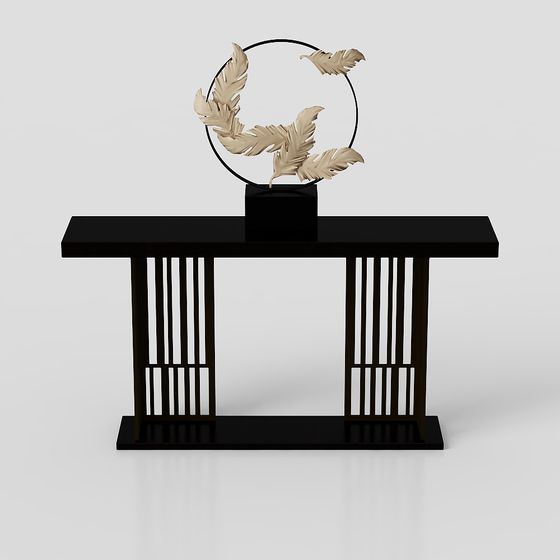 Elegant Console Table 3D model