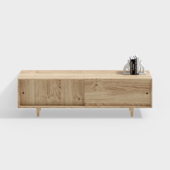 Modern Low-Poly TV Stand 3D model