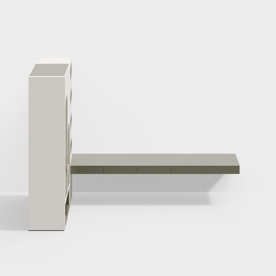 Modern Kids Desk with Wardrobe