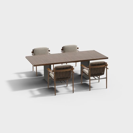 Modern Outdoor Table & Chair Set