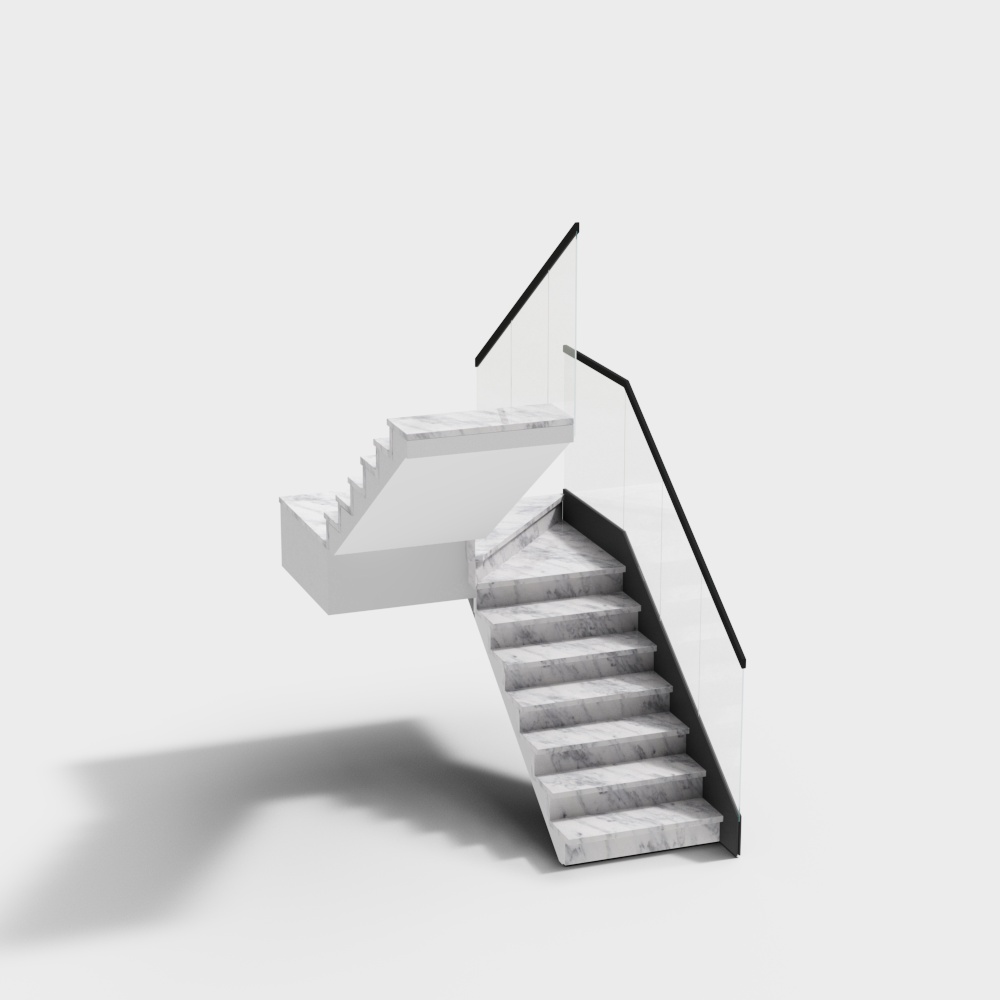 Modern Interior Corner Staircase