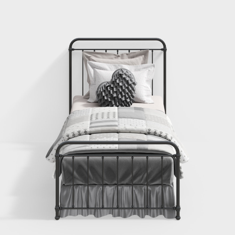 Modern Iron Art Children's Bed