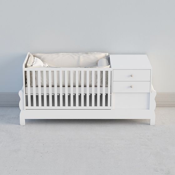 Cozy Crib 3D model for Modern Interiors