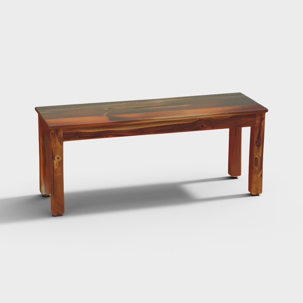 Patron Sheesham Wood Bench in Provincial Teak Finish