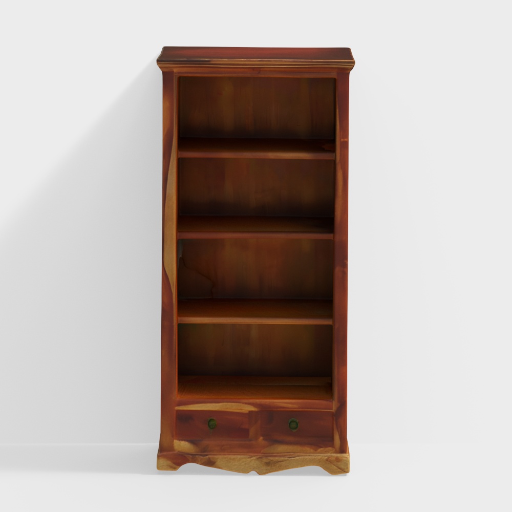 Stafford Sheesham Wood Bookshelf in Scratch Resistant