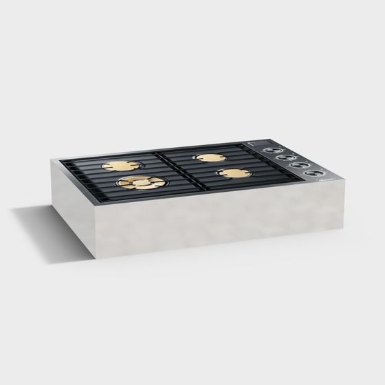 Urban Chef 3D Model Gas Stove for Kitchens