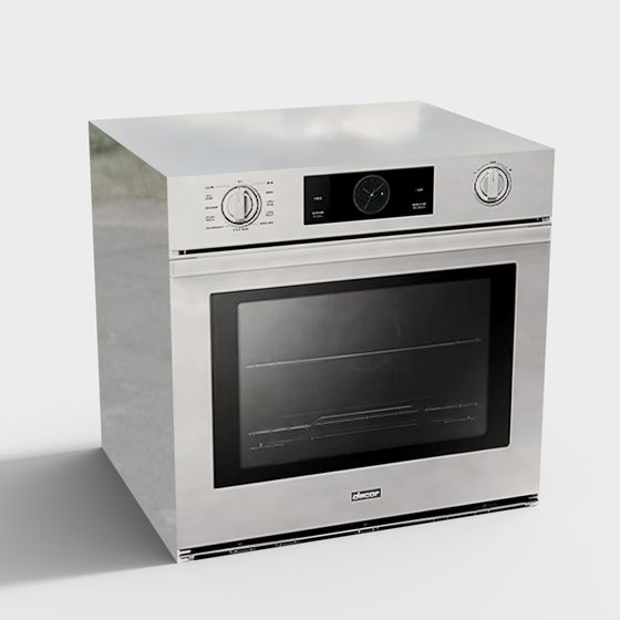 Modern Stainless Steel Oven 3D model