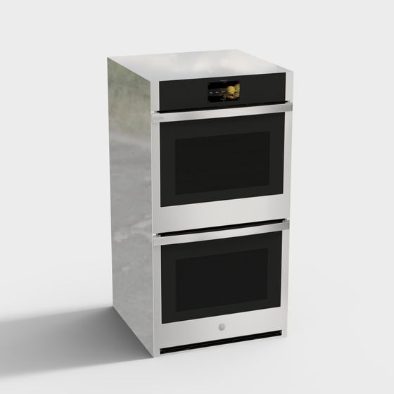 Elegant Double Embedded Oven 3D model for Modern Kitchens