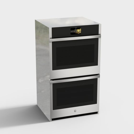 Sleek Built-in Double Oven 3D Model