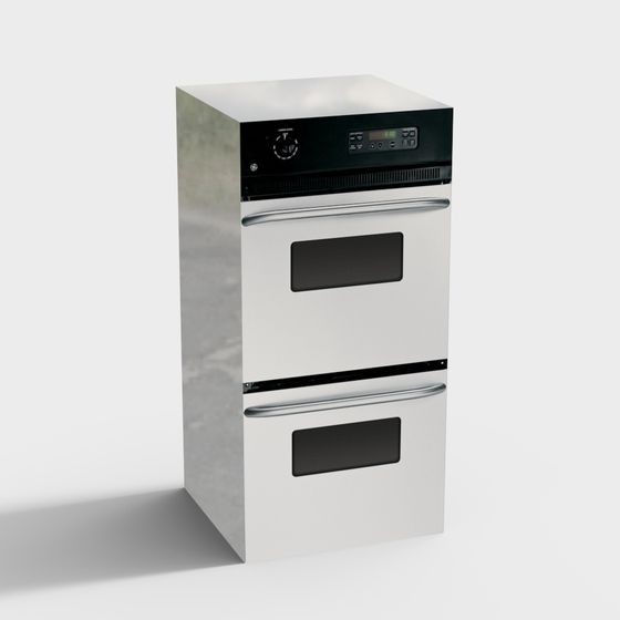 Sleek Dual Oven 3D Model for Modern Kitchens