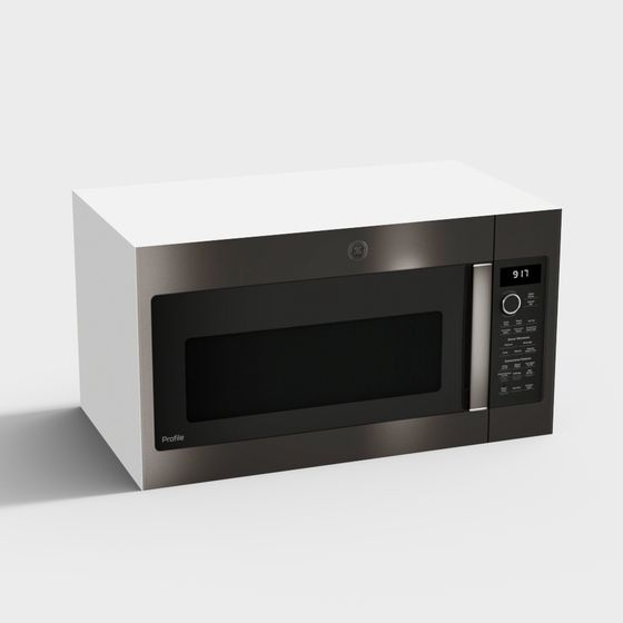 Stylish Low-Poly Microwave 3D model for Modern Kitchens