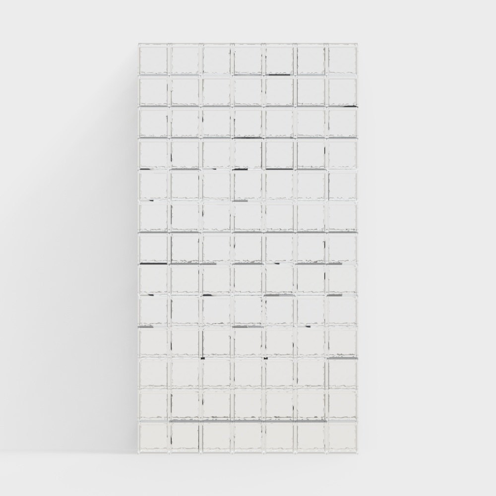 Modern glass material background wall